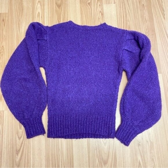 ISABEL MARANT‎ ÉTOILE Shaelyn Sweatshirt In Purple Women EU 36 US Size 4 - Picture 4 of 8